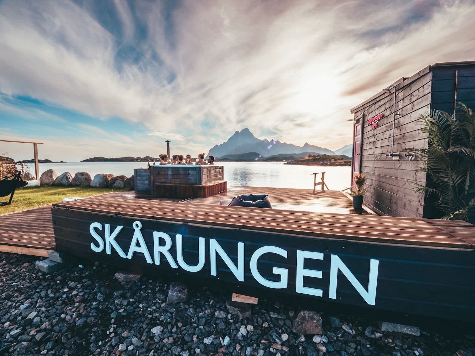 Badstu og stamp hos Skårungen